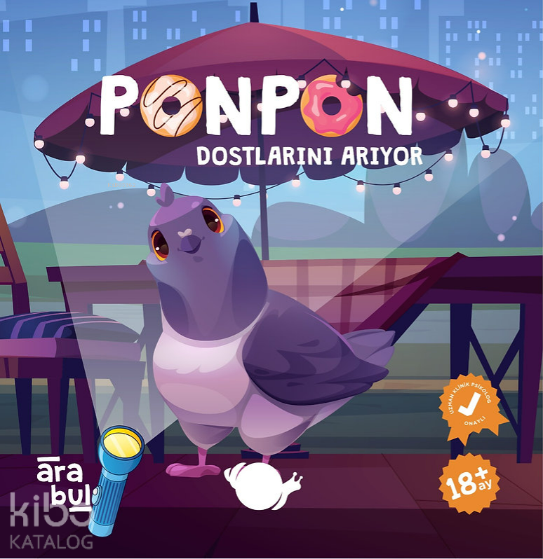  Ponpon Dostlarını Arıyor Fenerli Ara Bul Kitabı 18 + Ay | Ponpon Dostlarını Arıyor Fenerli Ara Bul Kitabı 18 + Ay | Meltem Erinçmen Kanoğlu | Çikolata Yayınevi | 9786059713931 