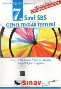 7. Sınıf SBS Genel Tekrar Testleri; Türkçe Matematik Fen ve Teknoloji Sosyal Bilimler İngilizce