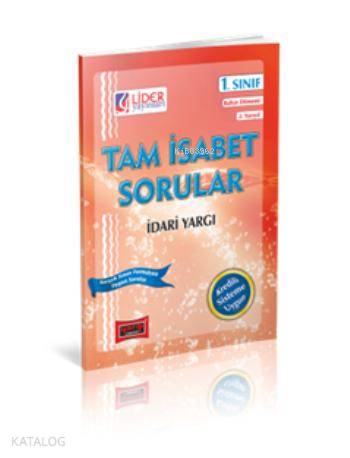 1. Sınıf Bahar Dönemi İdari Yargı Tam İsabet Sorular
