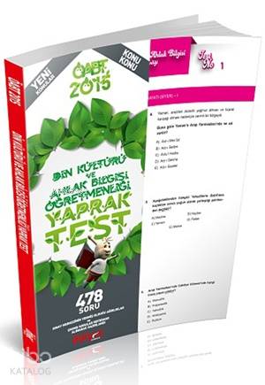 ÖABT Din Kültürü ve Ahlak Bilgisi Öğretmenliği Yaprak Test 2015