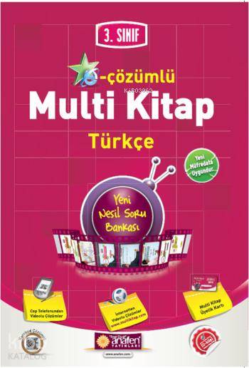 3.Sınıf E-Çözümlü Multi Kitap Türkçe