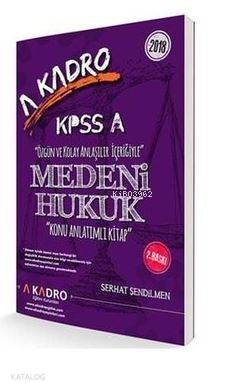 KPSS A Medeni Hukuk Konu Anlatımlı 2018