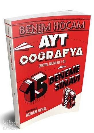 Benim Hocam Yayınları AYT Coğrafya 15 Deneme Sınavı Benim Hocam 