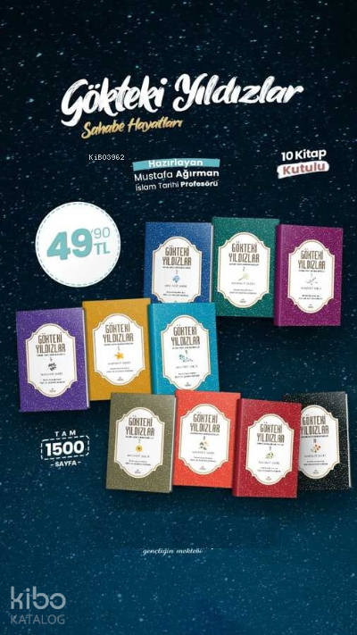  Gökteki Yıldızlar 10 Kitap (Kutulu) | Gökteki Yıldızlar 10 Kitap (Kutulu) | Mahmud Şakir | Ravza Yayınları | 9786052154908 