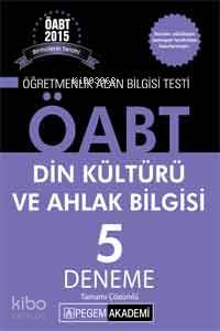 KPSS ÖABT Din Kültürü ve Ahlak Bilgisi Tamamı Çözümlü 5 Deneme 2015