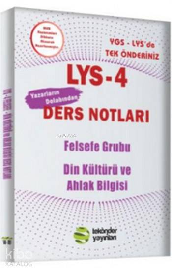 LYS 4 Yazarların Dolabından Felsefe ve Din Kültürü Ders Notları