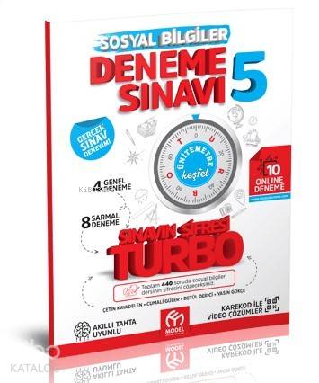 Model Eğitim Yayınları 5. Sınıf Sosyal Bilgiler Turbo Deneme Sınavı Model Eğitim 