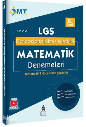 İMT Hoca Yayınları 8.Sınıf LGS Derecelendirilmiş Nitelikli Matematik Denemeleri