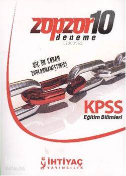 KPSS Eğitim Bilimleri; ZopZor 10 Deneme Seti