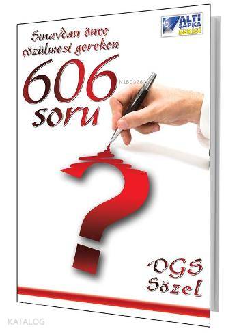 DGS Sınavdan Önce 606 Soru Sözel 2013