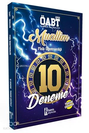 2018 Muallim ÖABT Fizik Öğretmenliği Tamamı Çözümlü 10 Deneme Sınavı