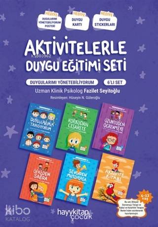  Aktivitelerle Duygu Eğitimi Seti (6 Kitap Takım) | Aktivitelerle Duygu Eğitimi Seti (6 Kitap Takım) | Fazilet Seyitoğlu | Hüseyin Nurullah Güleroğlu | Hayy Kitap | 9786257909655 