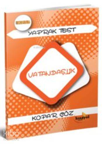 2016 KPSS Gygk Vatandaşlık Kopar Çöz Yaprak Test; 34 Test