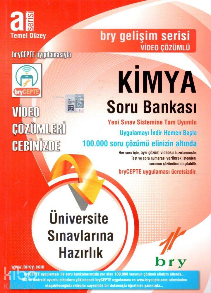 Birey Yayınları Kimya A Serisi Temel Düzey Soru Bankası Birey Eğitim 