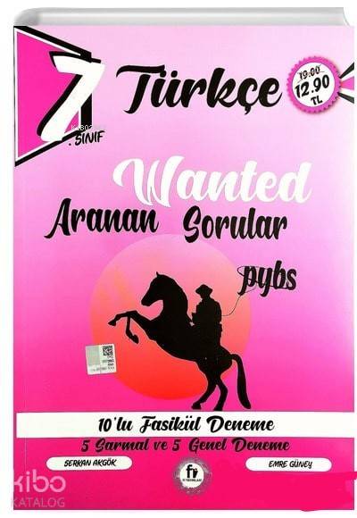 Fi Yayınları 7. Sınıf PYBS Türkçe Wanted Aranan Sorular 10 lu Fasikül Deneme Fi 