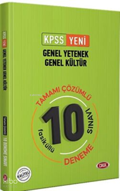 Kpss G.Y-G.K Tamamı Çözümlü 10 Fasikül Deneme Sınavı Yeni