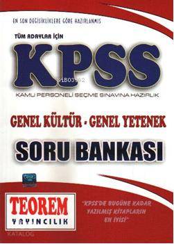 KPSS Genel Kültür Genel Yetenek; Soru Bankası