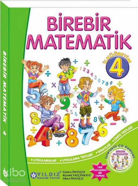 Birebir Matematik 4; İlkokul 4.Sınıf (Cd'li)