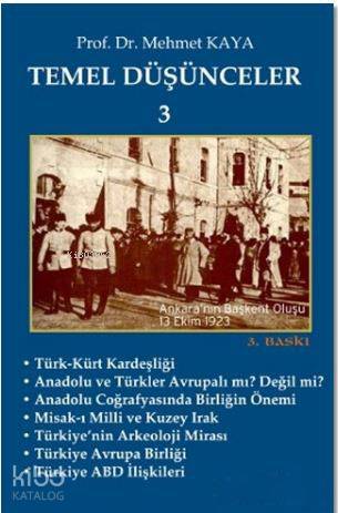  Temel Düşünceler 3 | Mehmet Kaya | İmaj Yayıncılık | 9786055339401 | 