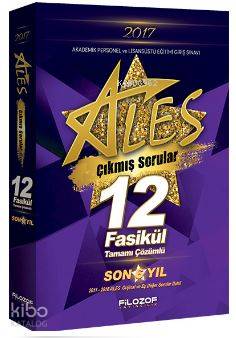 2017 ALES Tamamı Çözümlü 12 Fasikül; Son 6 Yıl Çıkmış Sorular
