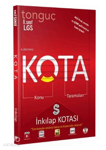 8. Sınıf LGS Kota Konu Tarama - İnkılap Soru Bankası