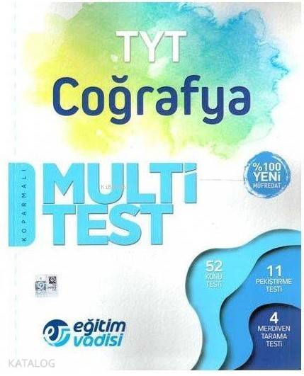 Eğitim Vadisi Yayınları TYT Coğrafya Multi Test Eğitim Vadisi 