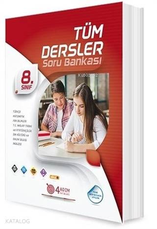 4 Adım - 8. Sınıf Tüm Dersler Soru Bankası
