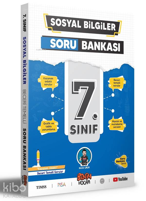  7Sınıf Sosyal Bilgiler Soru Bankası Benim Hocam Yayınları | Metin Uruk | Benim Hocam Yayınları | 9786052777381 | 