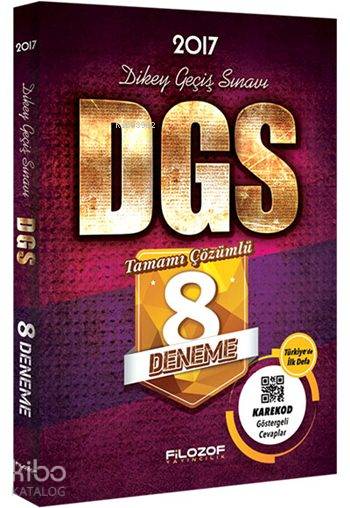 DGS Tamamı Çözümlü 8 Deneme 2017