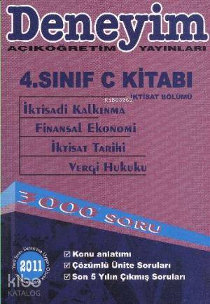 4. Sınıf| C Kitabı İktisat Bölümü