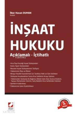  İnşaat Hukuku | İnşaat Hukuku | İlker Hasan Duman | Seçkin Yayıncılık | 9789750222931 