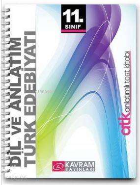11. Sınıf Dil ve Anlatım Türk Edebiyatı Anlatımlı Test Kitabı
