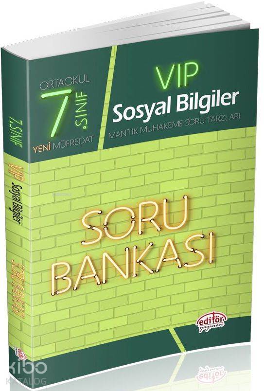 Editör Yayınları 7. Sınıf VIP Sosyal Bilgiler Soru Bankası Editör 