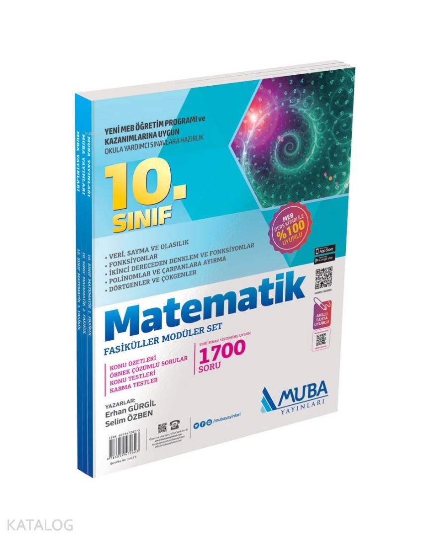 Muba Yayınları 10. Sınıf Matematik Fasiküller Modüler Set Muba 