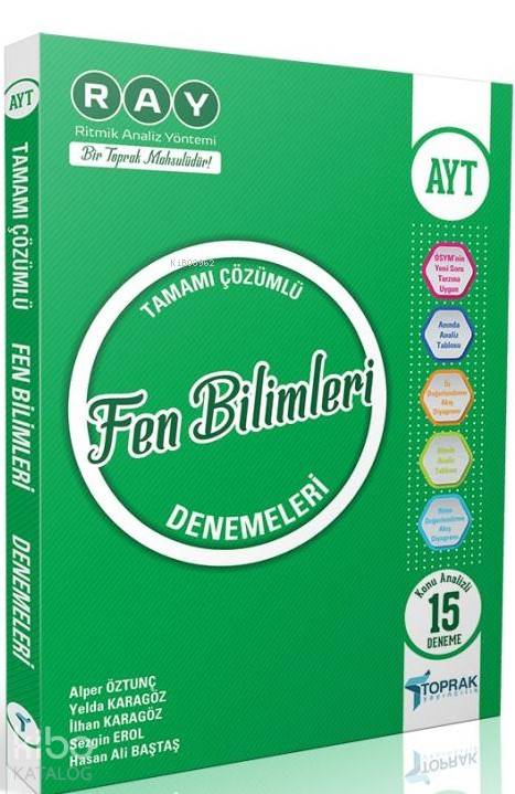 Toprak Yayınları AYT Fen Bilimleri Denemeleri Toprak 