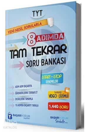 Başarıyorum Yayınları Tyt 8 Adımda Tam Tekrar Soru Bankası Başarıyorum
