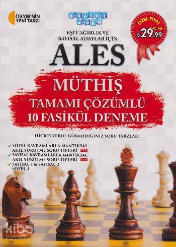 ALES Eşit Ağırlık ve Sayısal Adaylar İçin Müthiş Tamamı Çözümlü 10 Fasikül Deneme