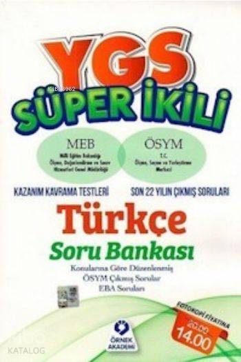 YGS Süper İkili Türkçe Soru Bankası