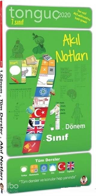 Tonguç Yayınları 7. Sınıf 1. Dönem Akıl Notları Tonguç 
