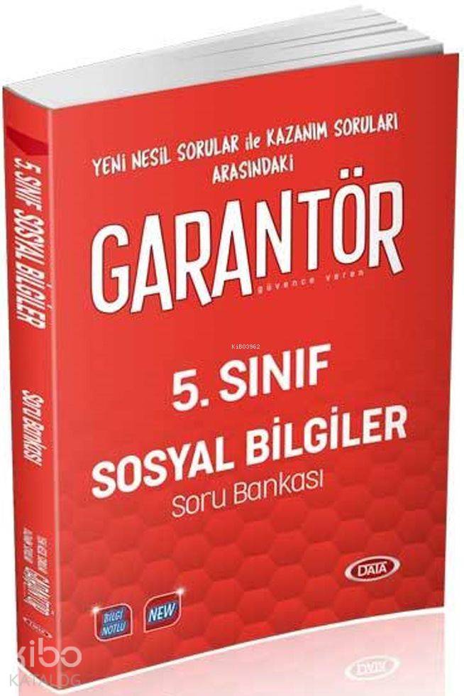 Data Yayınları 5. Sınıf Sosyal Bilgiler Garantör Soru Bankası Data 