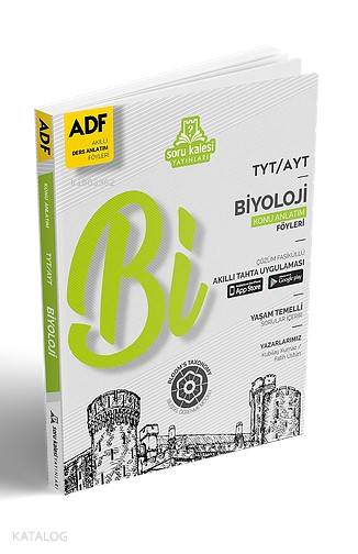 Soru Kalesi Yayınları TYT-AYT Biyoloji Konu Anlatım Föyleri ADF Soru Kalesi