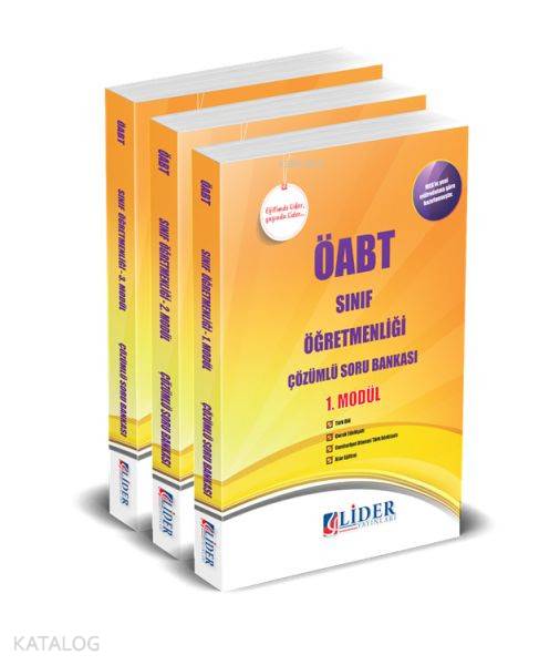 2018 ÖABT Sınıf Öğretmenliği Çözümlü Soru Bankası Modüler Set (3 Kitap)
