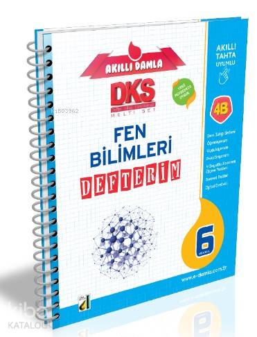  DKS 4B TC Fen Bilimleri Defterim 6 Sınıf | Abdurrahman Karaşahin | Damla Yayınevi | 9786051746302 | 