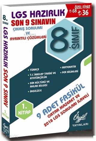 8. Sınıf LGS Hazırlık Son 9 Sınavın Çıkmış Soruları ve Ayrıntılı Çözümleri 1. Kitap