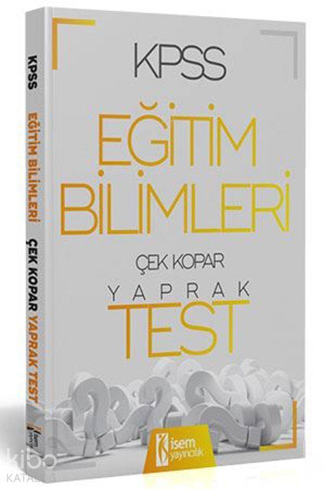İsem Yayınları 2020 KPSS Eğitim Bilimleri Yaprak Test