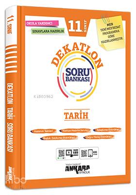  11Sınıf Tarih Dekatlon Soru Bankası | Özcan Başıbüyük | Ankara Yayıncılık (Hazırlık) | 9786052662755 | 