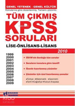 Konularına Göre Düzenlenmiş| Çıkmış Tüm KPSS Soruları Genel Yetenek Genel Kültür; Lise - Önlisans-lisans