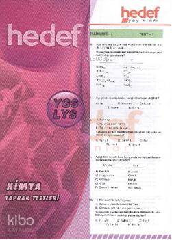YGS - LYS Kimya Yaprak Testler