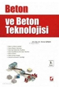  Beton ve Beton Teknolojisi | Beton ve Beton Teknolojisi | Osman Şimşek | Seçkin Yayıncılık | 9789750210129 