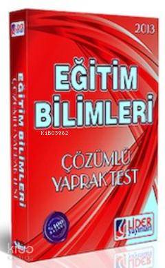 KPSS Eğitim Bilimleri Çözümlü Yaprak Test 2013 | benlikitap.com